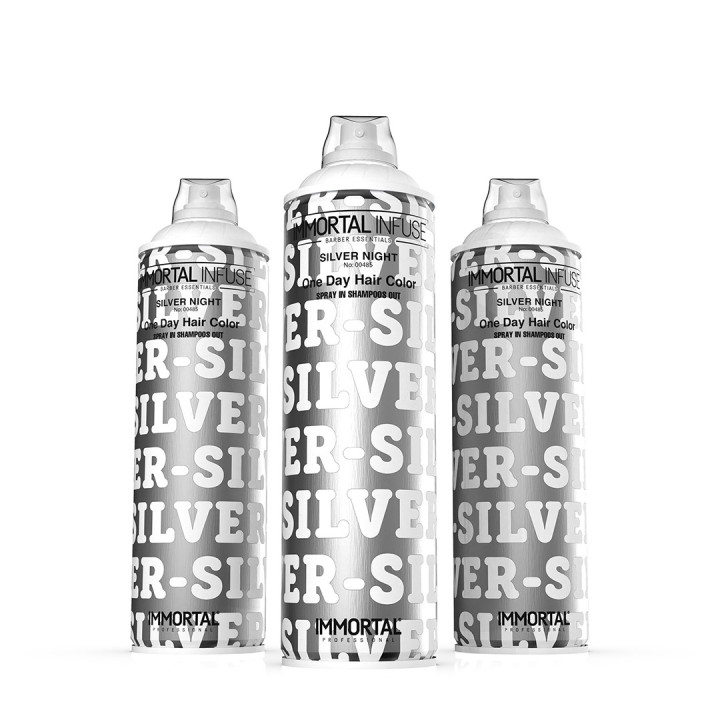 Jednodňová farba na vlasy v spreji-Gold, Silver, Pink, Green, Light Blue (200 ml) Immortal Infuse