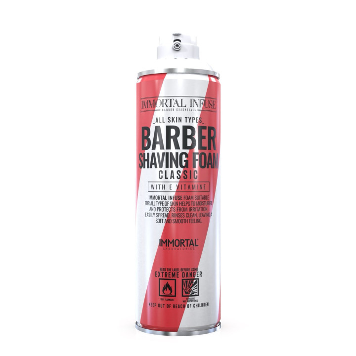 Barber Shaving Foam – Classic & Ocean Waves – 500 ml IMMORTAL INFUSE
