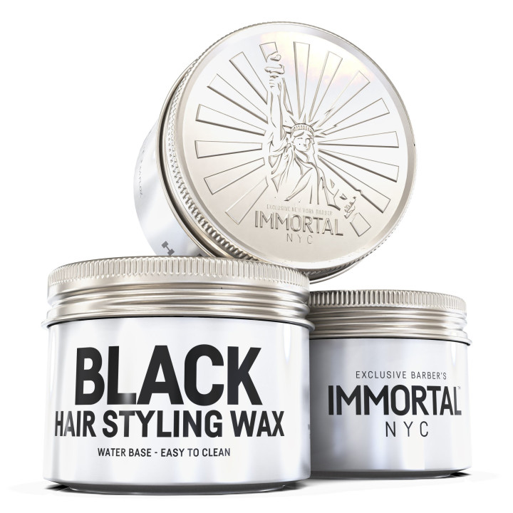 IMMORTAL NYC Black Hair Styling Wax – 100 ml