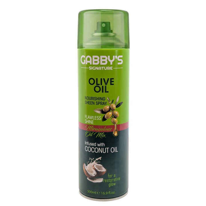 Gabby’s – Vyživujúci sprej pre lesk vlasov s olivovým olejom 500 ml