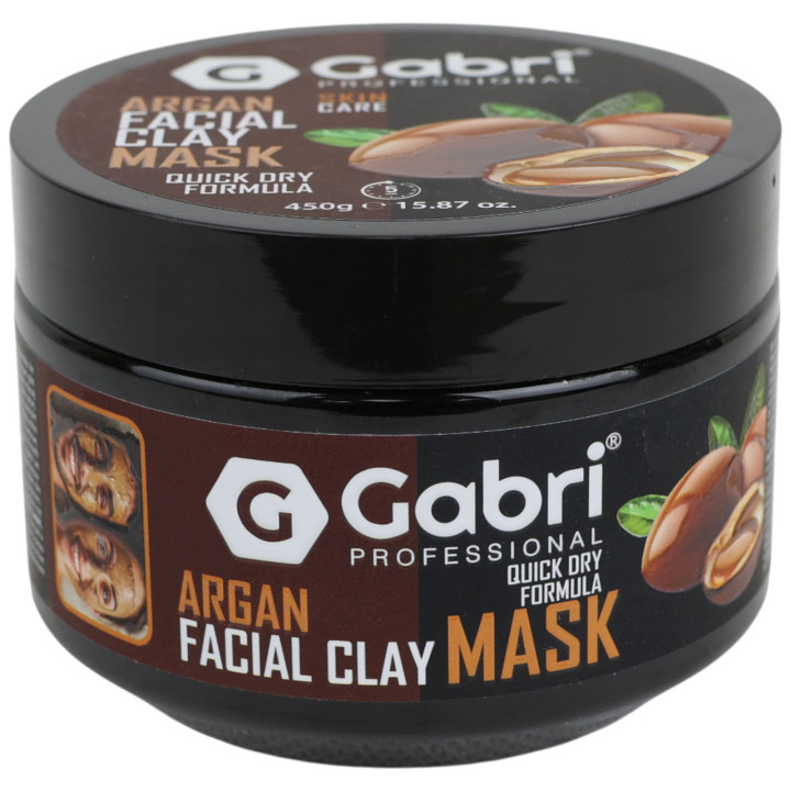 Gabri – Pleťová ílová maska 450 g Argan, Kolagén, Aloe Vera