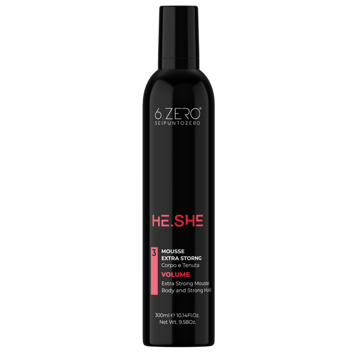 6.ZERO HE.SHE – EXTRA SILNE TUŽIACA PENA PRE OBJEM A FIXÁCIU