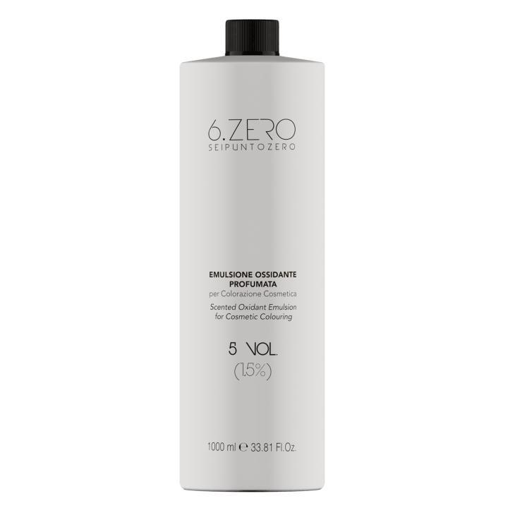 6.ZERO 5 Vol (1,5%) Parfumovaná oxidačná emulzia – 1000ML