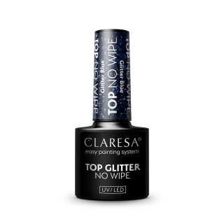 CLARESA TOP GLITTER BLUE / TOP GLITTER SILVER