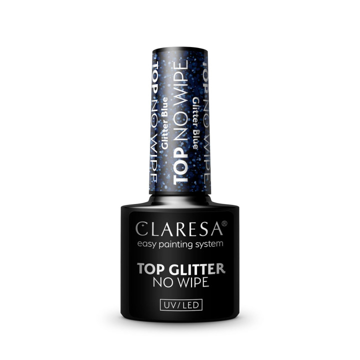 CLARESA TOP GLITTER BLUE / TOP GLITTER SILVER